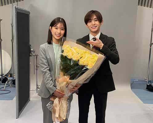 芳根京子、Hey! Say! JUMP山田涼介からバースデー祝福 人生初バラの花束に「キュンとしました」<俺の可愛いはもうすぐ消費期限!?>