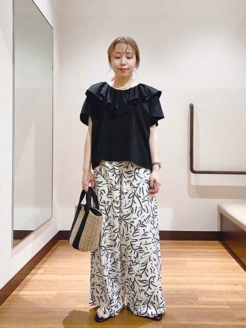 柄パンツ コーデ 柄パンツコーデ4
