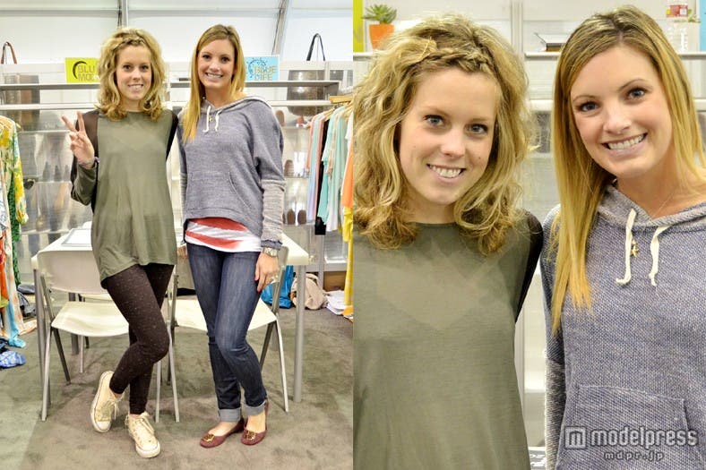 「BLUE MOON(ブルームーン)」&「BLUE LIFE(ブルーライフ)」のプレス担当者(「MAGIC」2013S/Sにて)