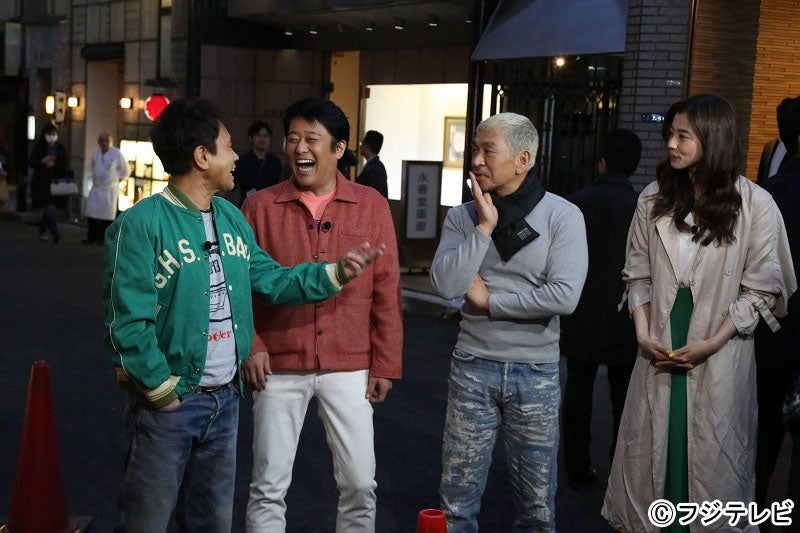 （左から）浜田雅功、坂上忍、松本人志、朝比奈彩 （C）フジテレビ