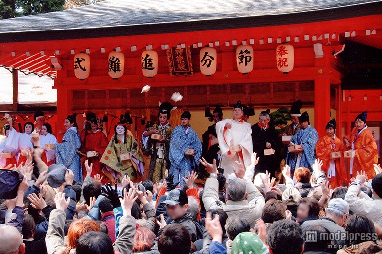 2月3日に行われる節分祭、過去開催時の様子