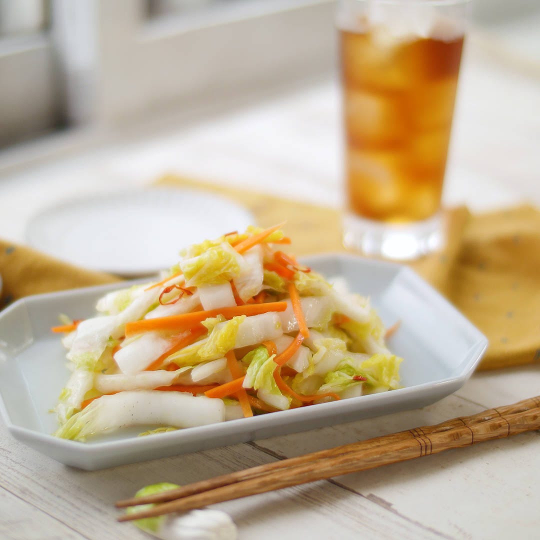 いつもの漬物がちょい中華!ごま油香る辣白菜(ラーパーツァイ)