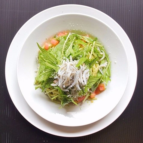 しらすとバジルのパスタ　湘南スタイル