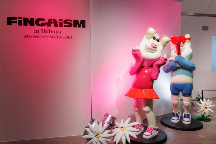 「FiNGAiSM in Shibuya」展示作品(提供写真)