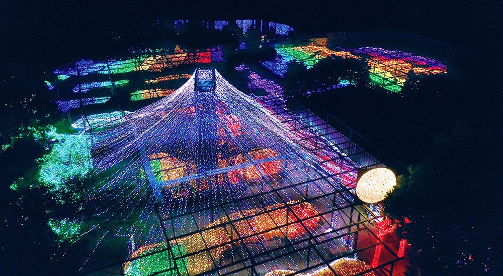 島根「由志園」で和風イルミネーション、和の温もり溢れる130万球の圧巻の輝き