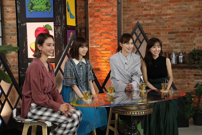(左から)滝沢カレン、西野七瀬、長谷川京子、田中みな実(画像提供:関西テレビ)