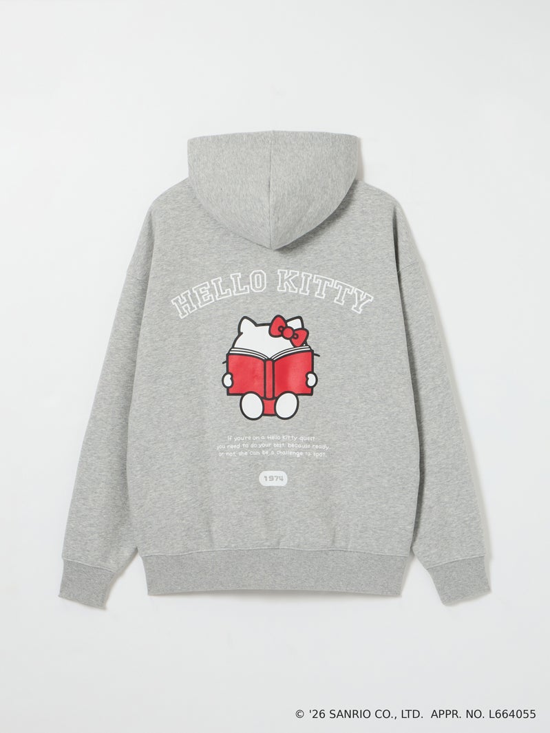 ハローキティ バックプリントパーカー ￥5,390／（C） '26 SANRIO CO., LTD. APPR. NO. L664055