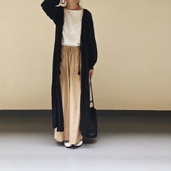 さらっと羽織るだけでコーデがこなれて見える♪ 何か足りない日は「ロングガウンシャツ」が気分です!