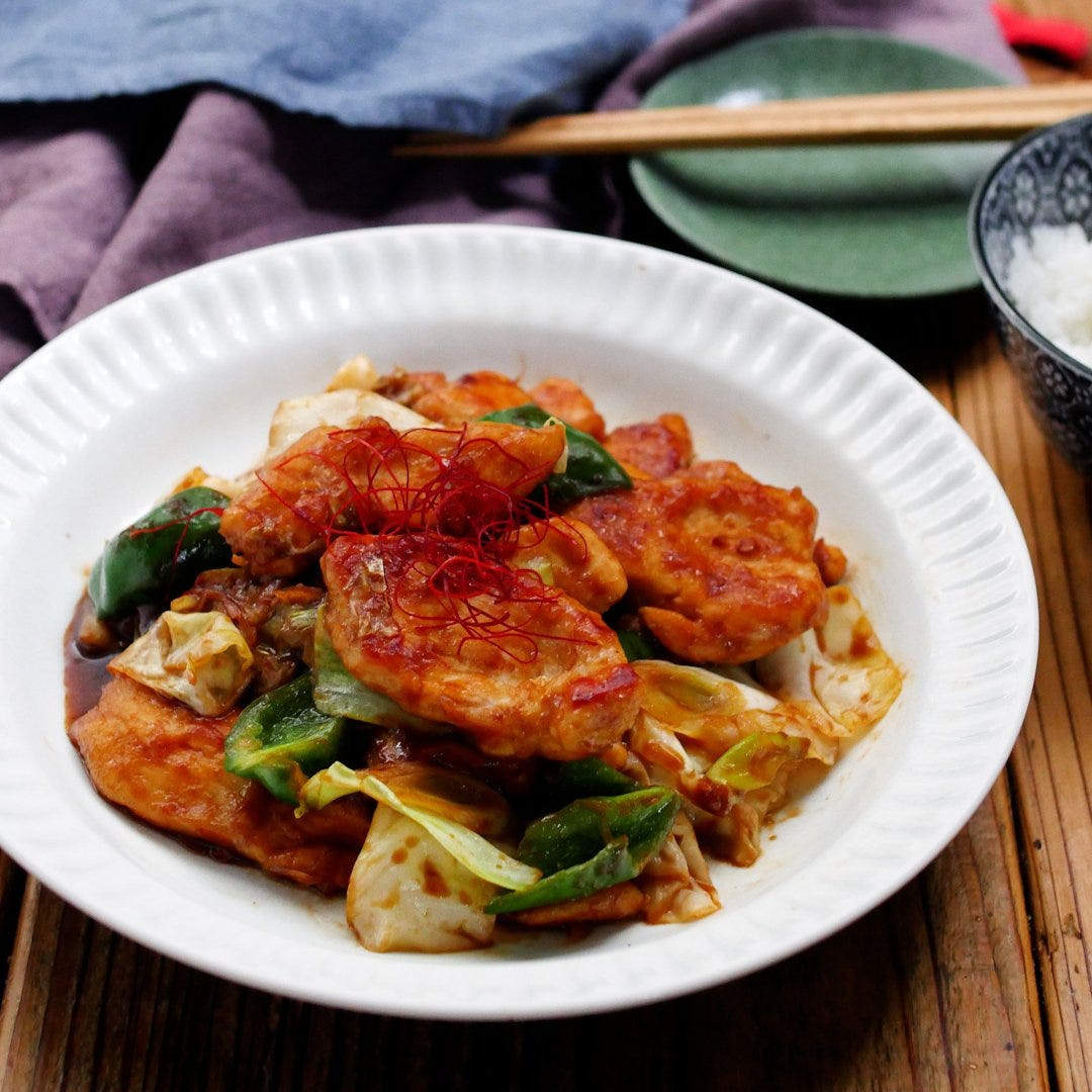 節約にも！鶏むね回鍋肉