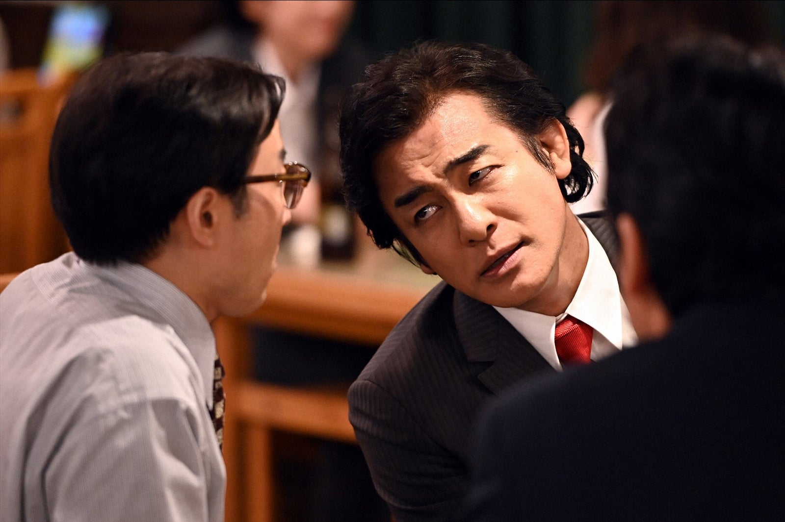 みのすけ、片岡愛之助／「半沢直樹」第9話より（C）TBS