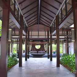 「Banyan Tree Lang Co」の「バンヤンツリースパ」エントランス