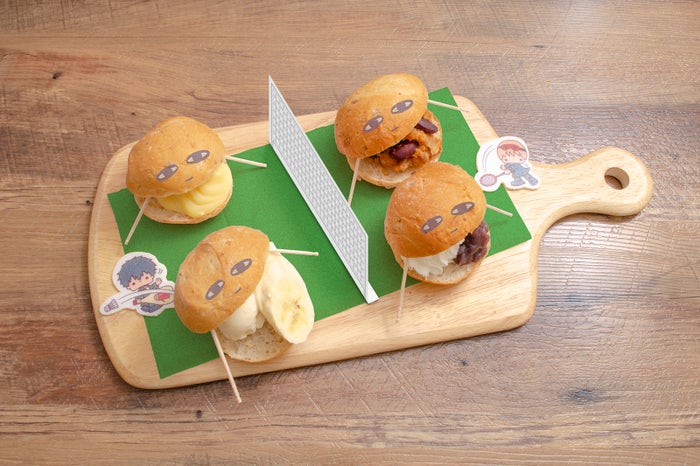 真選組ミントンあんぱん祭り1,290円 （C）空知英秋／集英社・テレビ東京・電通・BNP・アニプレックス（C）1976，1982，2019 SANRIO CO．，LTD．TOKYO，JAPAN