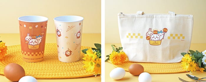 左:リユーザブルカップ(全2種)各550円(税込)、右:保冷温ランチバッグ 2,640円(税込)/提供画像