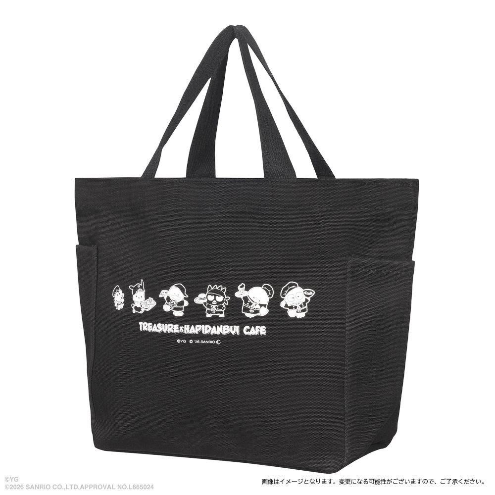 【TREASURE×HAPIDANBUI CAFE】ランチトート　税込3,500円（C）2026 SANRIO CO., LTD. APPROVAL NO. L665024 （C）YG. All rights reserved.