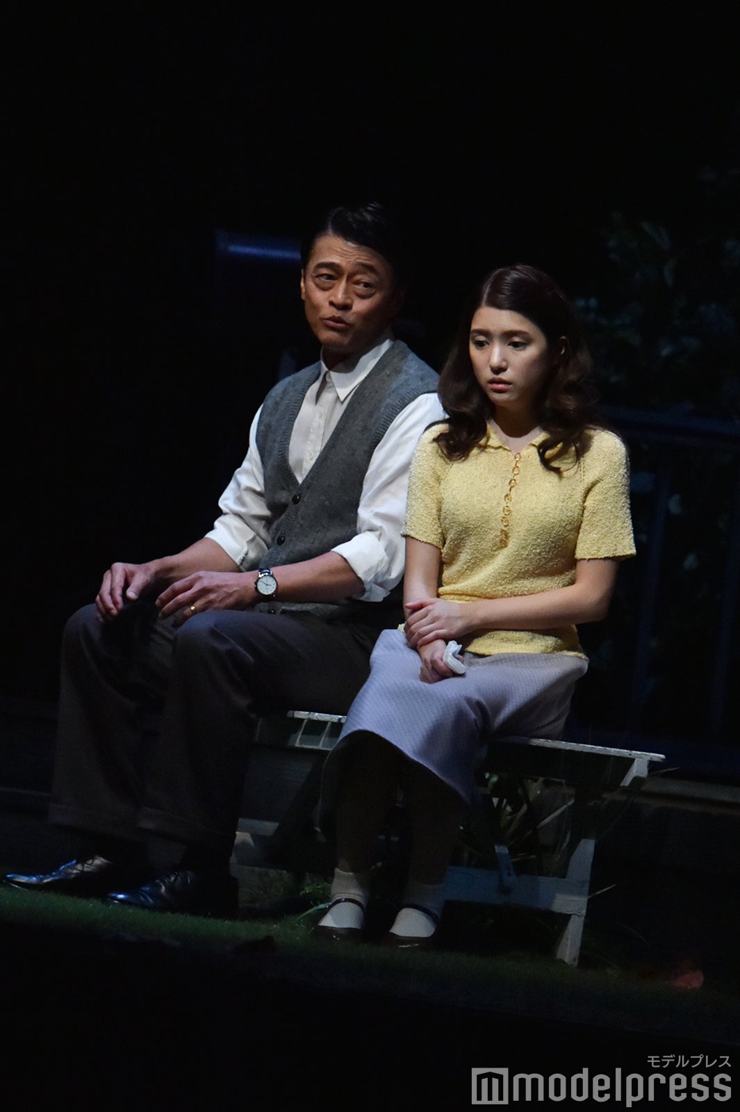 神保悟志、川島海荷／「ブライトン・ビーチ回顧録」フォトコール （C）モデルプレス