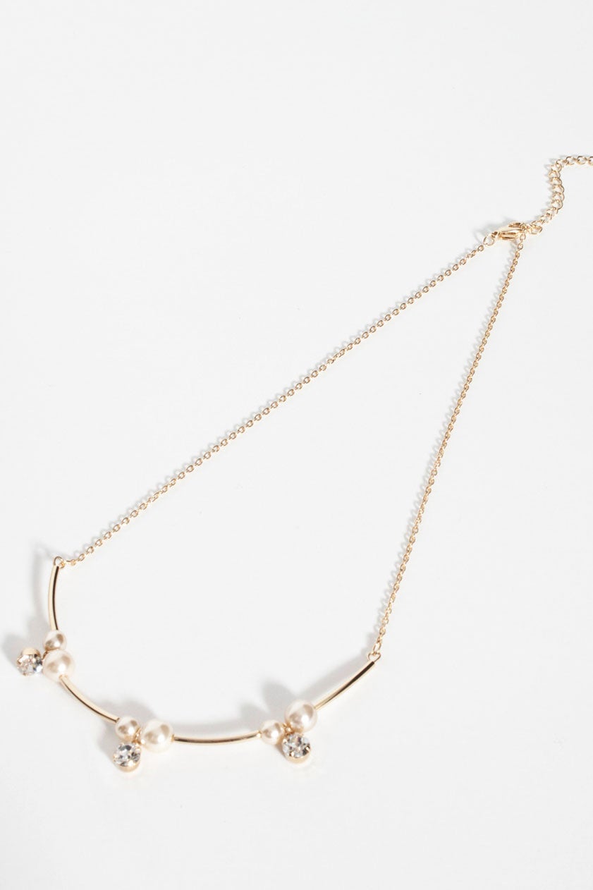 ビジュー&パールMIXネックレス「DEPARTMENT」1,240円（税込）