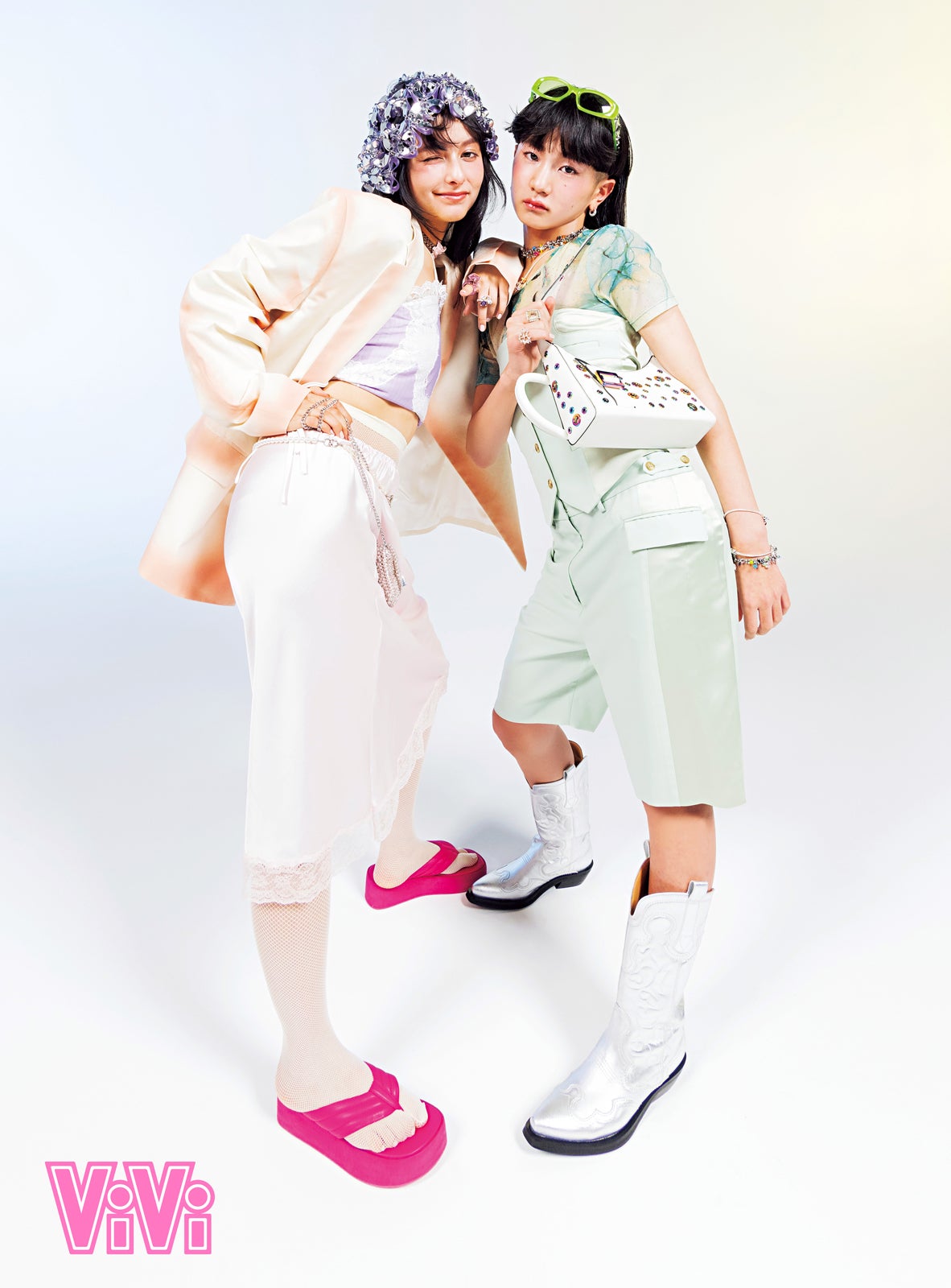 話題沸騰中の関西ジュニア・伯井太陽「ViVi」で“ギャルマインド”全開 嵐莉菜とファッションシュートに挑戦