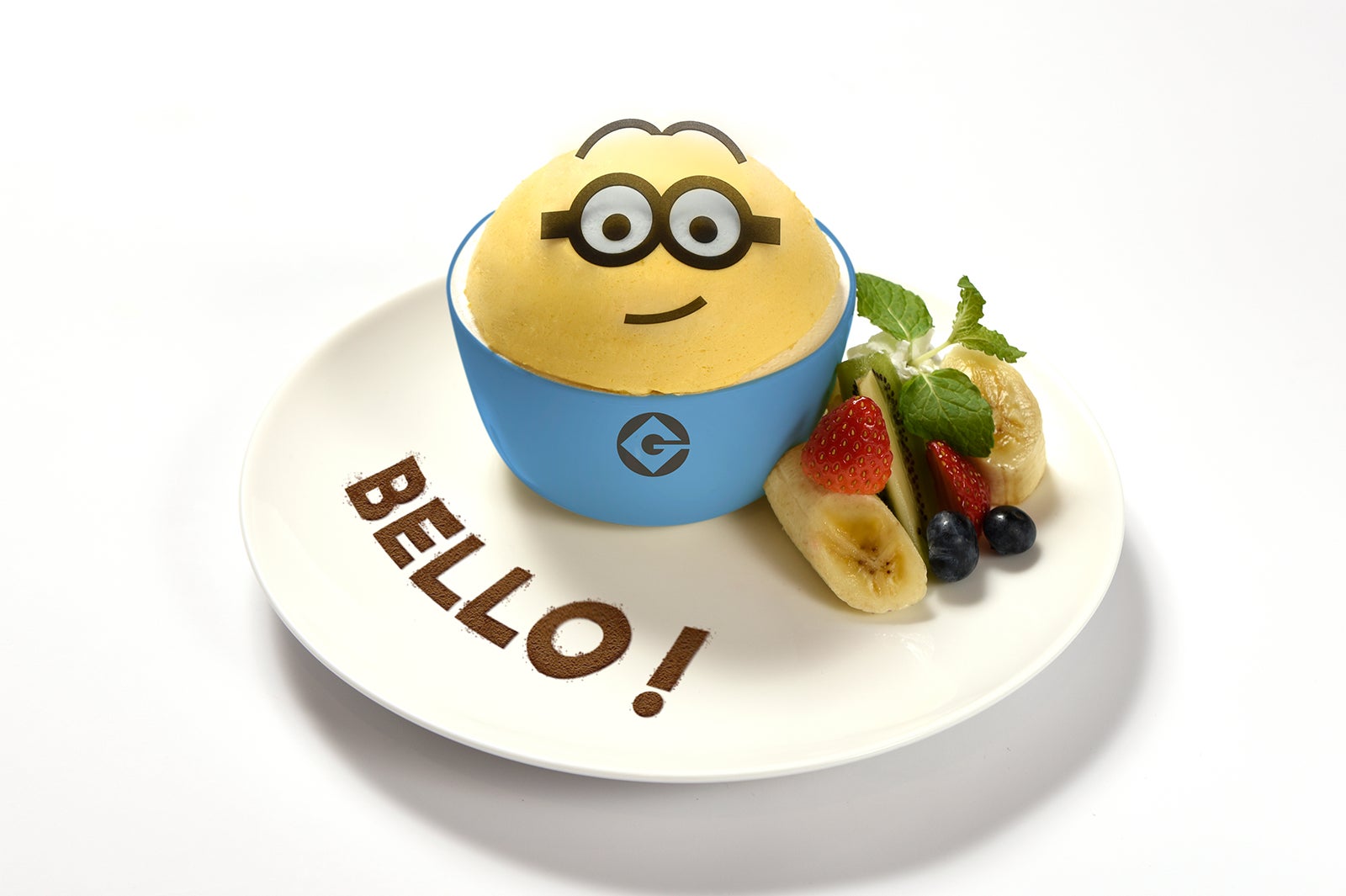 ミニオンカフェのぷるっとプリン★カフェ限定プリンボウル付￥1,690（プリンボウルなし￥1,390）（税抜）（C）Universal Studios．