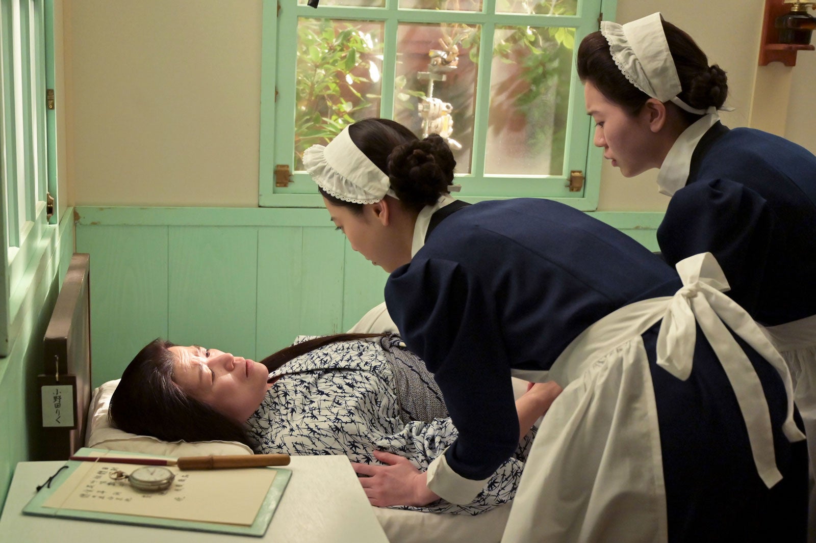 宮地雅子、中井友望、原嶋凛「風、薫る」第46話（C）NHK
