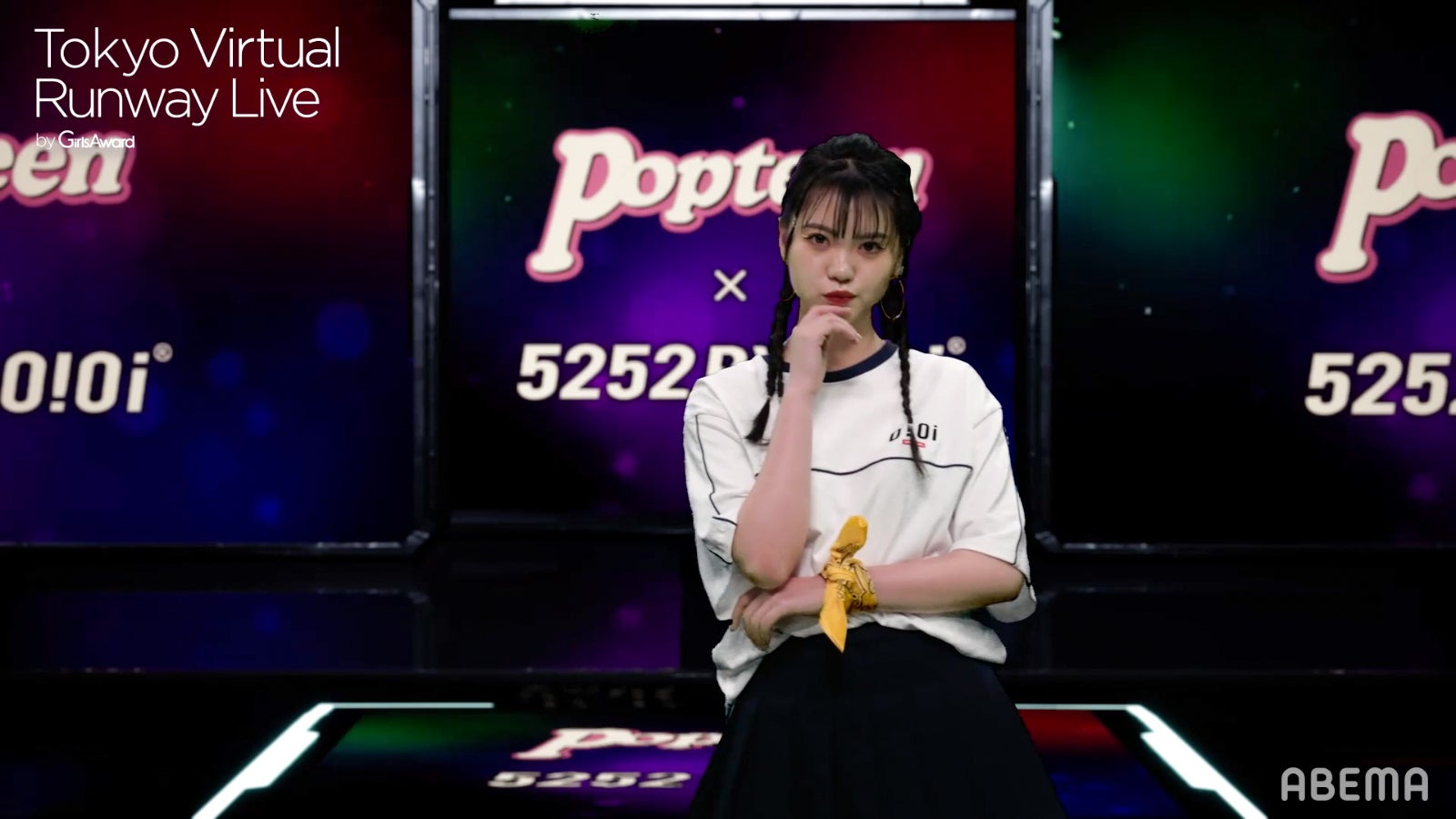 ゆあてぃー（C）Tokyo Virtual Runway Live by GirlsAward （C）AbemaTV, Inc.