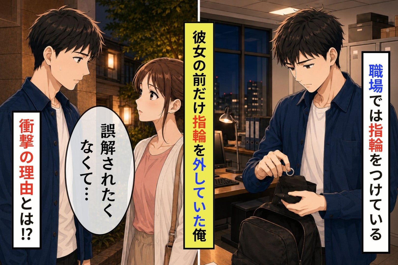 彼女と会う日だけ指輪を外していた俺が→誤解されるのが怖くて、言えなかった事情