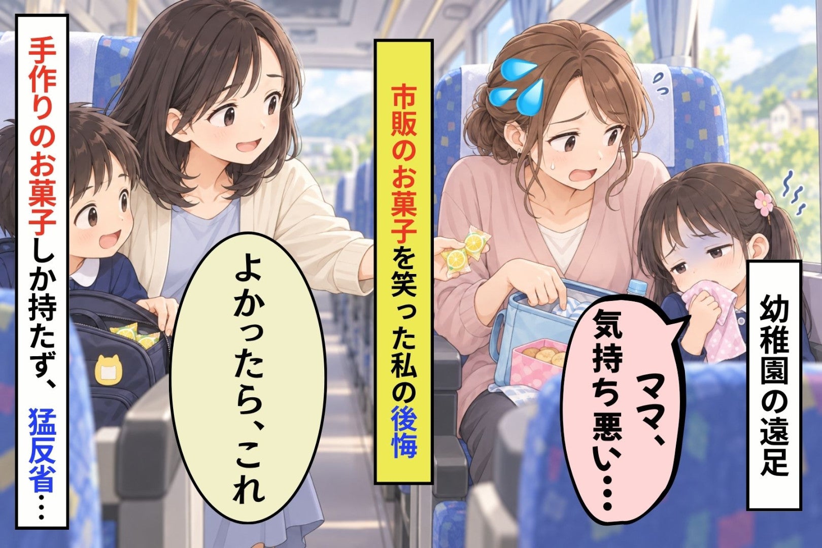 「手作りじゃないの」とママ友の市販のおやつを笑った私が、門の前で言いかけた続き