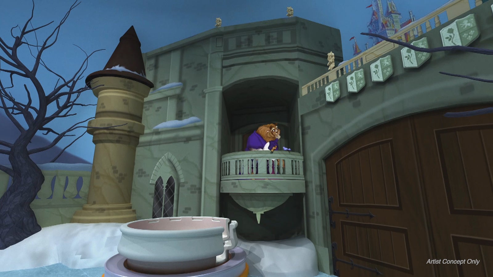 「美女と野獣“魔法のものがたり”」メイキング画像（C）Disney