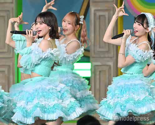≠ME、爽やかブルー衣装で夏らしさ全開ステージ “7曲連続披露”で爽やかな風吹かせる【TIF2024】