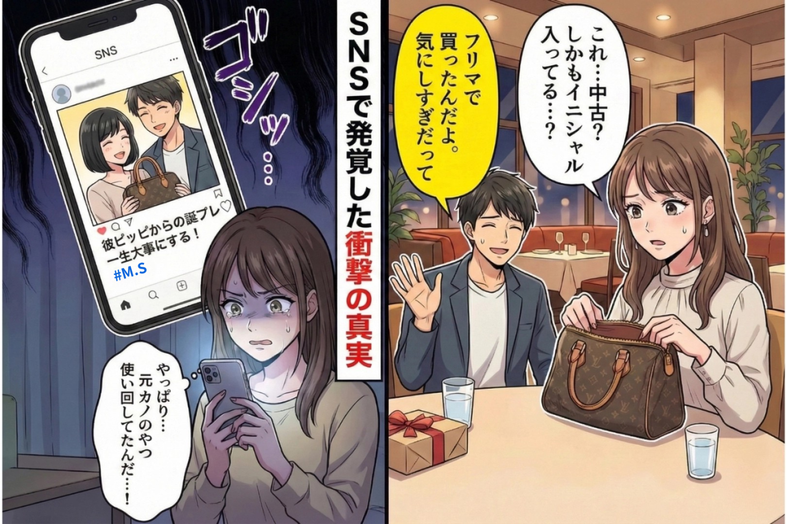 誕プレに中古品（？）をくれた彼→不審に思って、徹底的に調べてみた結果...