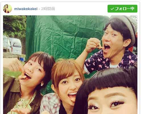渡辺直美&筧美和子&菊地亜美&ペナルティ・ヒデがBBQ 異色メンバーに反響