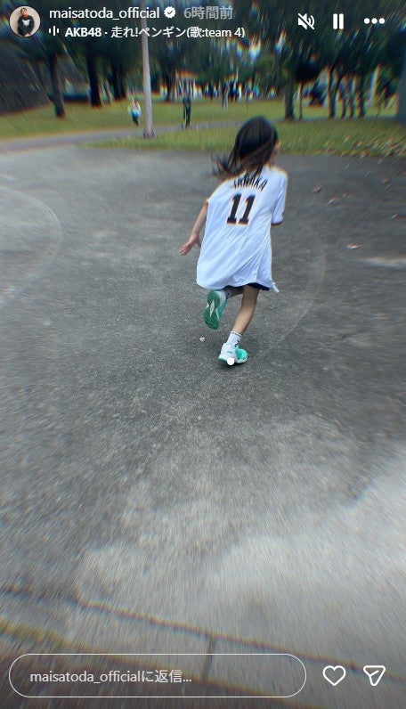 里田まいInstagramストーリーズより