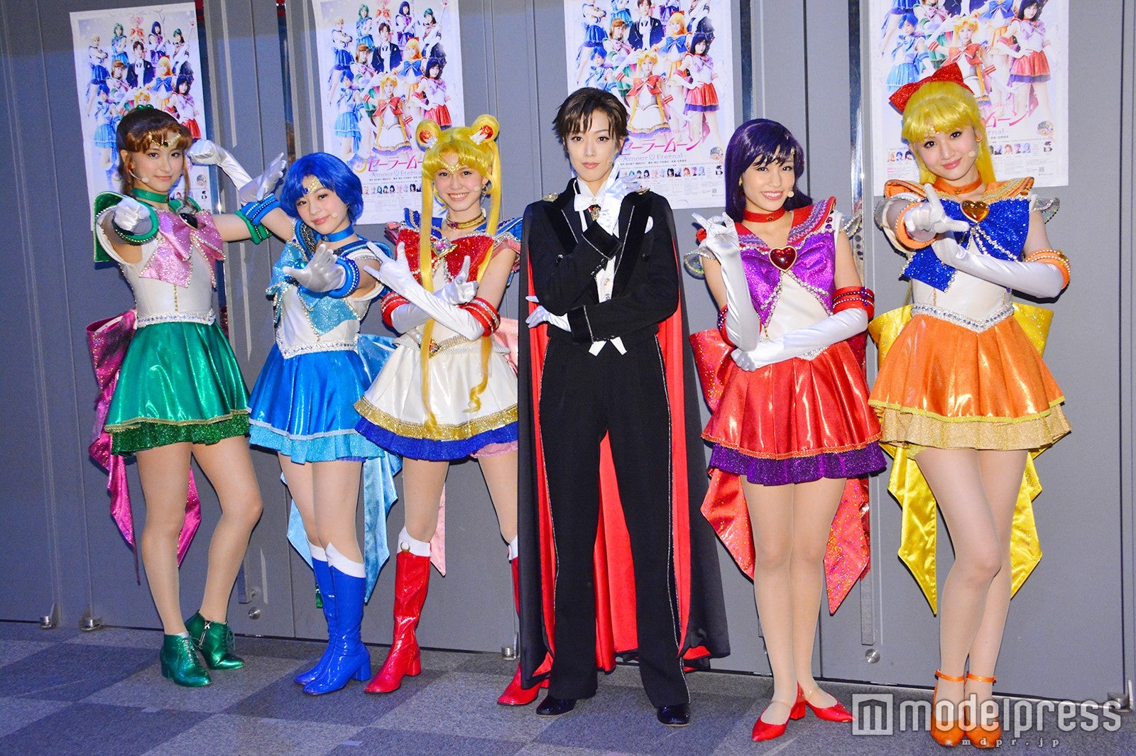 （左から）楓、竹内夢、野本ほたる、大和悠河、小林かれん、長谷川里桃 （C）モデルプレス