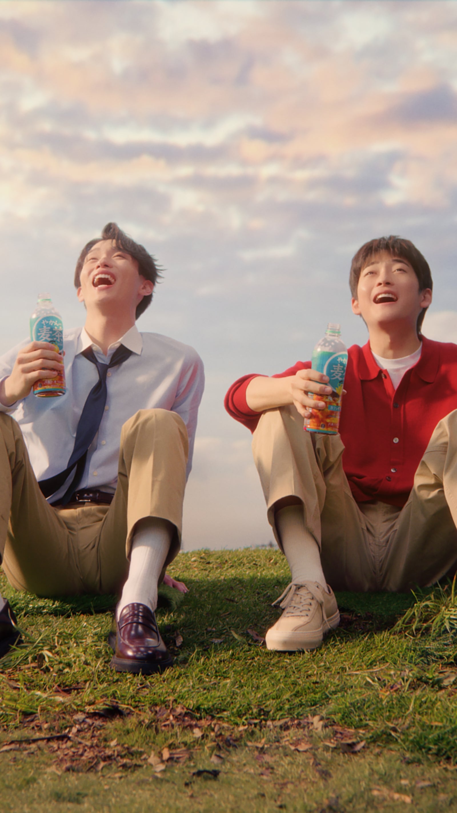 野村康太、高橋文哉／「風間くんのお悩みだゾ！」篇より（C）臼井儀人／双葉社・シンエイ・テレビ朝日・ADK