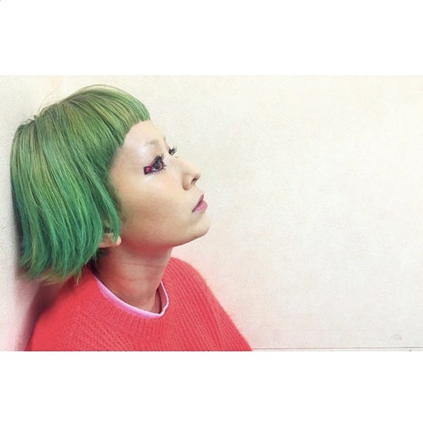 木村カエラ、緑髪にイメチェン　個性溢れるヘアスタイルに反響／木村カエラInstagramより【モデルプレス】