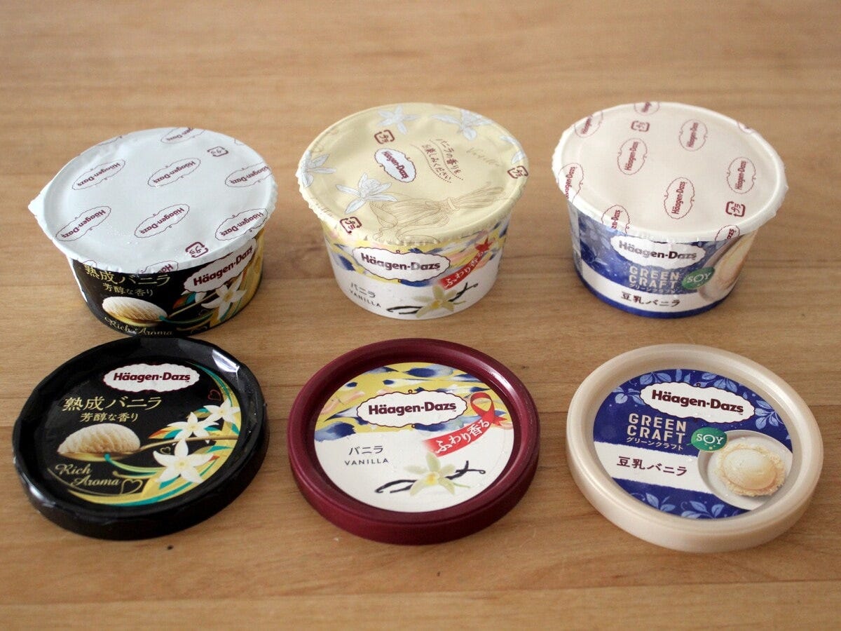 内容量は定番バニラと豆乳バニラが110ml、熟成バニラが100ml