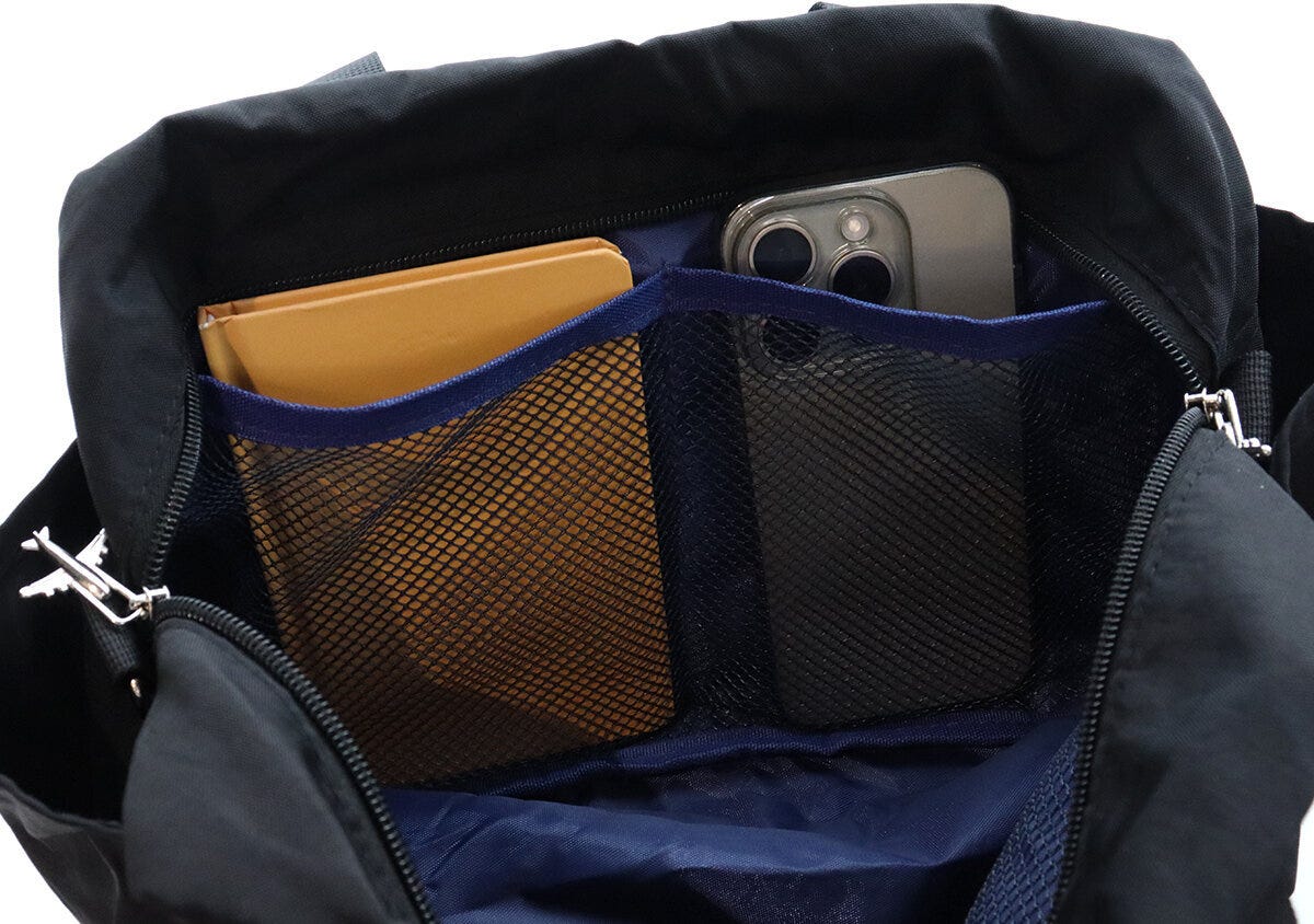 宝島社ムック付録の日本旅行が考えた11ポケットナイロン撥水ショルダーバッグ12