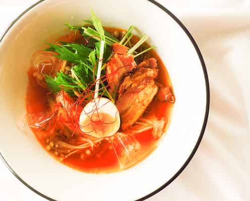 うま辛スープが癖になる!「えのきのヘルシー冷麺」の作り方【柏原歩のトレンドレシピ】
