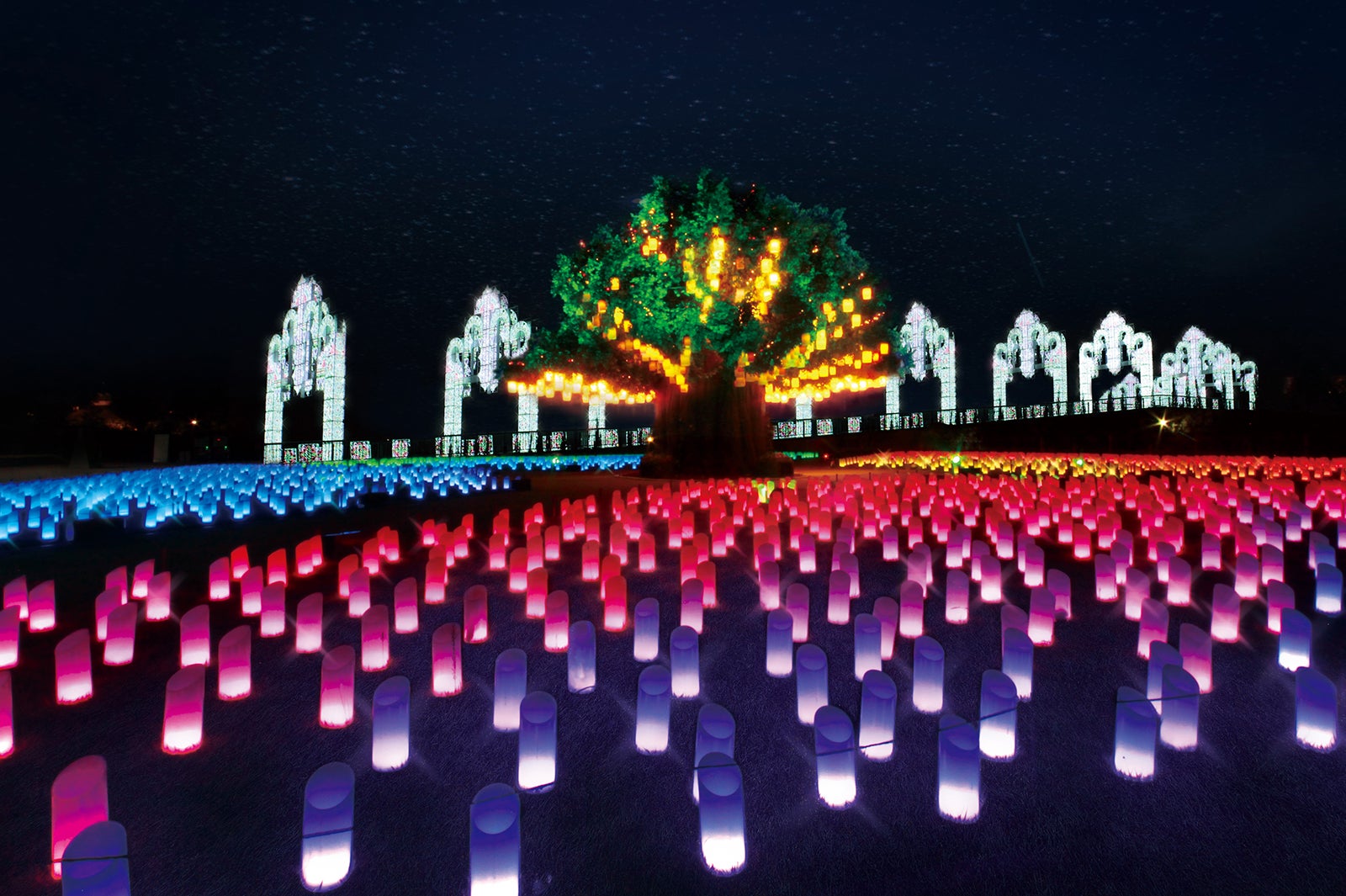 ランタンイルミネーション「光の草原」／画像提供：ラグーナテンボス