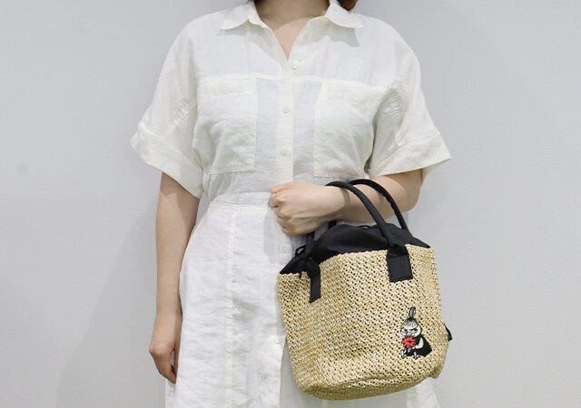 ムック本　ムック　付録　人気　おすすめ　オススメ　宝島社　宝島　レビュー　便利　優秀　当たり　最高　2023　ムーミン　リトルミイ　かごバッグ　バッグ　コンパクト