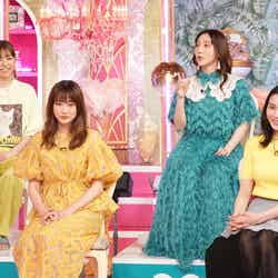 （上段左から）若槻千夏、ファーストサマーウイカ（下段左から）ヨンア、押切もえ（C）日本テレビ