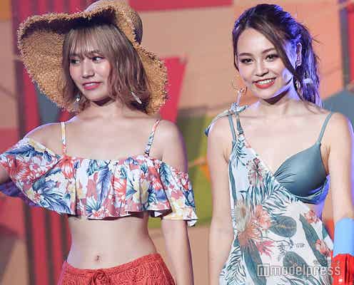 れいぽよ(土屋怜菜)&ほのばび(浪花ほのか)、ビキニ姿で美ボディ披露<Popteen#真夏のティーンズフェス2019>
