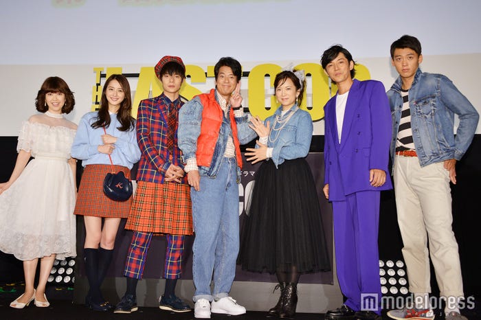 (左から)黒川智花、佐々木希、窪田正孝、唐沢寿明、和久井映見、藤木直人、竹内涼真(C)モデルプレス