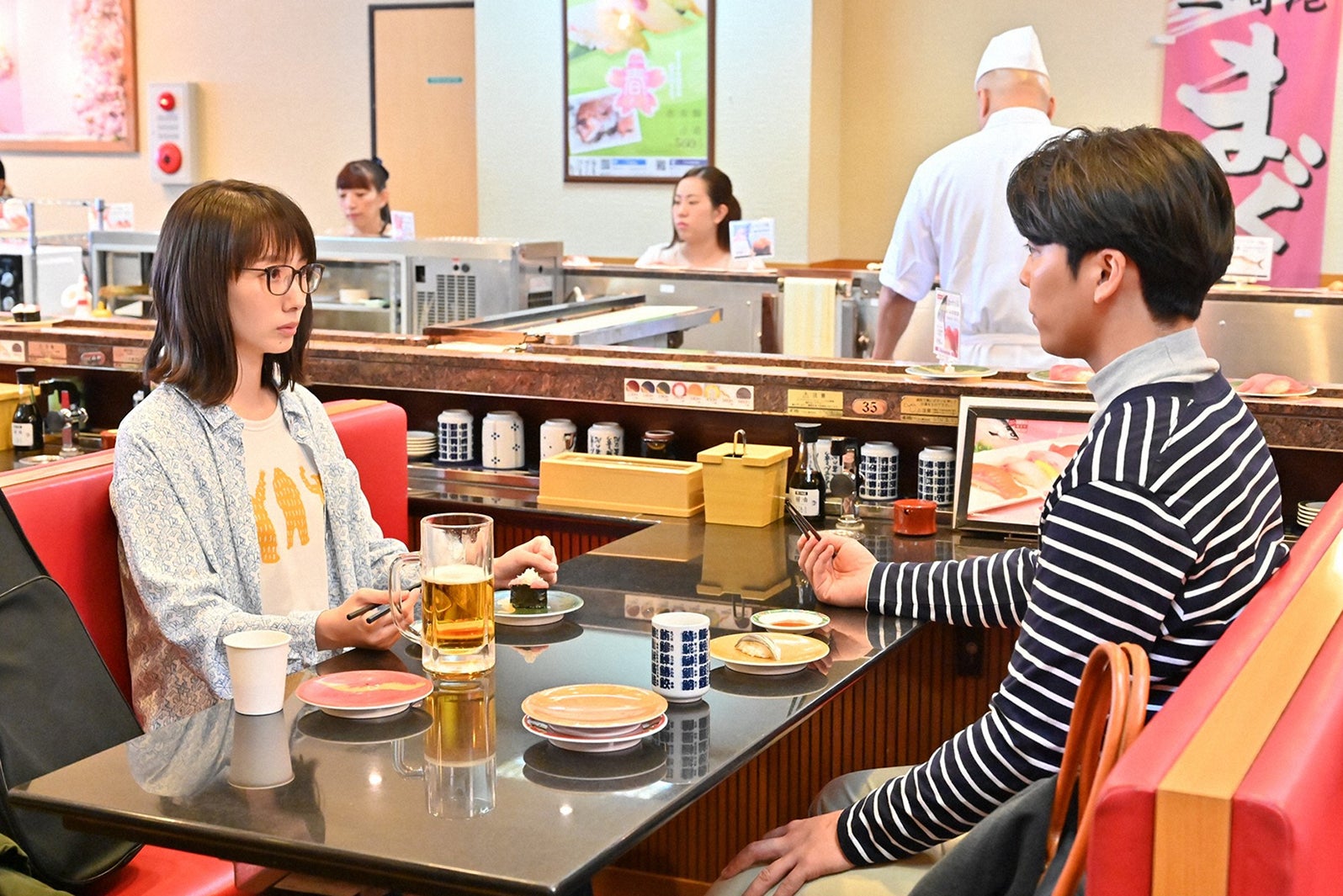 波瑠、森岡龍／「G線上のあなたと私」第5話より（C）TBS