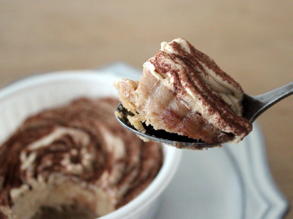 ベイクドマロン生地はパサつきのない、しっとりとした食感