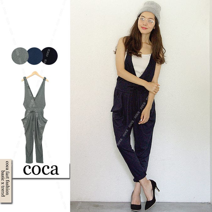 フェミニンシルエットオールインワン「coca」3,390円(税込)