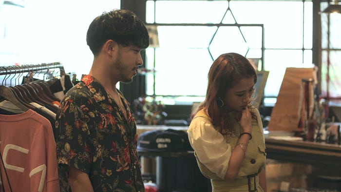 健司、莉咲子「TERRACE HOUSE TOKYO 2019-2020」7th WEEK(C)フジテレビ/イースト・エンタテインメント