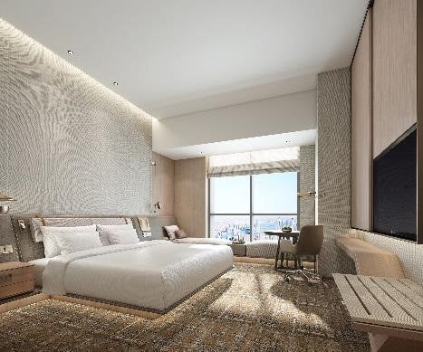 ゲスト・スイート（キングベッド）／画像提供：ヒルトン