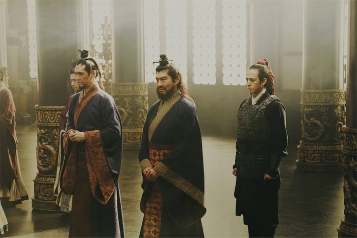 加藤雅也、高嶋政宏、満島真之介(C)原泰久/集英社 (C)2022 映画「キングダム」製作委員会