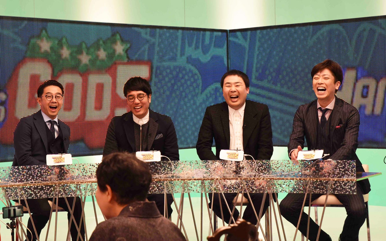 （左から）おぎやはぎ、フットボールアワー（C）フジテレビ