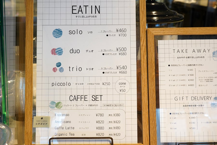 シンチェリータ 価格表